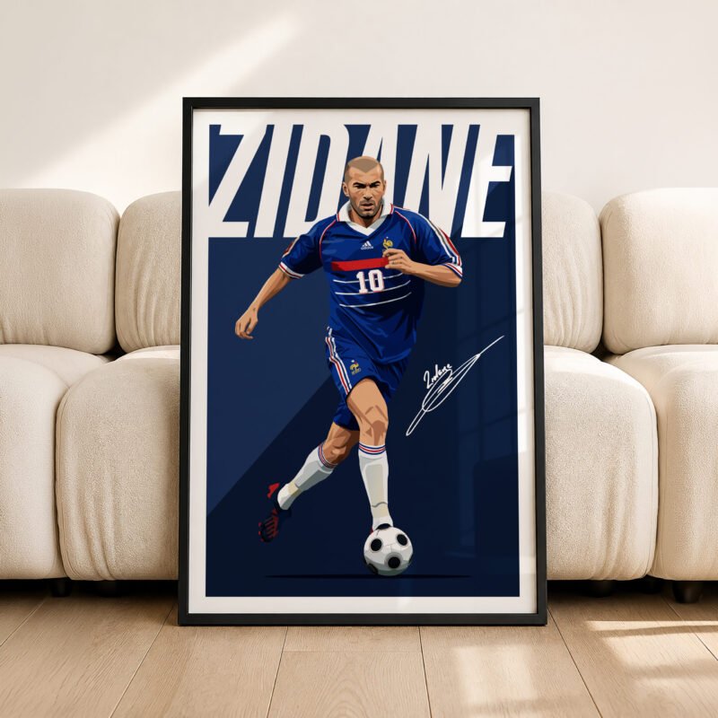 Zinedine Zidane (France) 2008 Poster