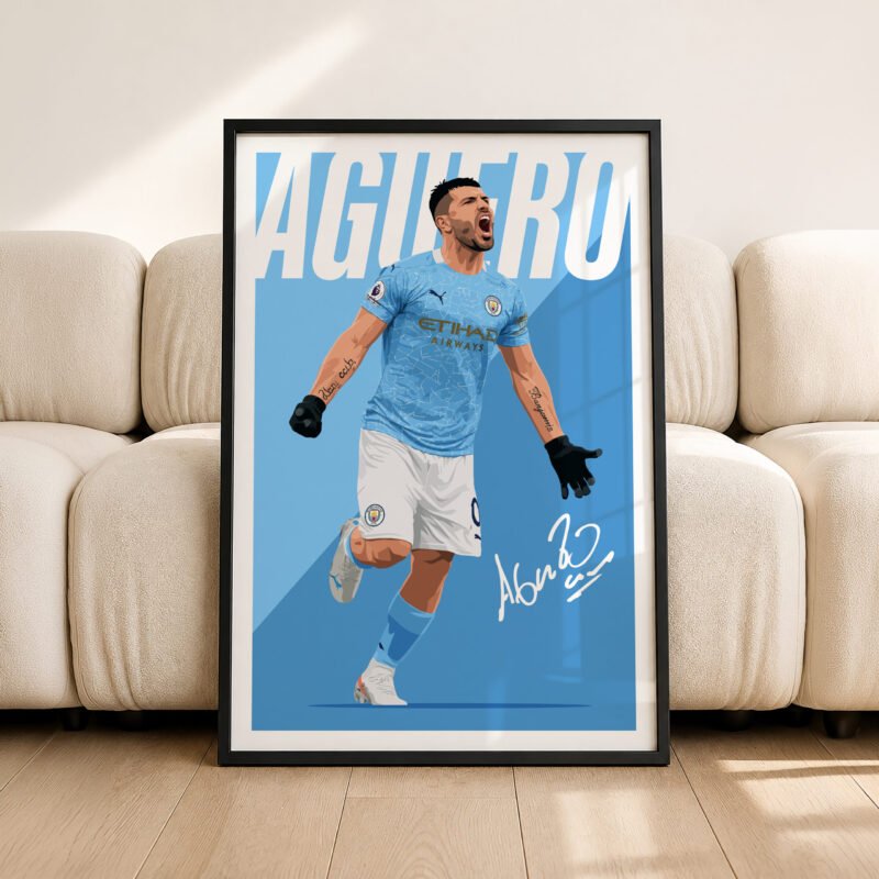 Sergio Aguero Poster