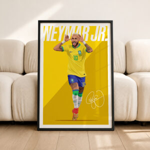 Neymar Jr. (Brazil) 2022 Poster